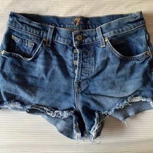 Denim shorts